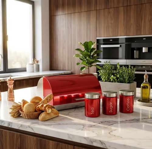 4pcs premium red kitchen - premium,