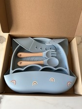Blue silicone rainbow baby