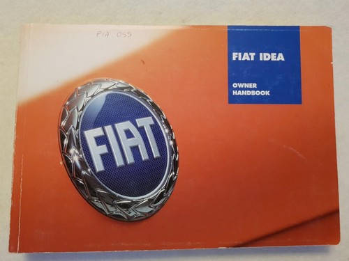 Fiat idea car owners - idea, handbook