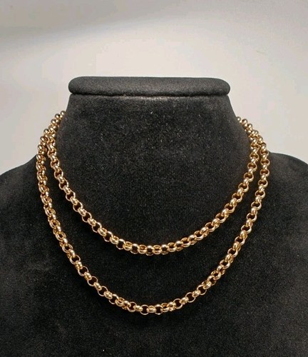 9ct gold belcher - 9ct, necklace