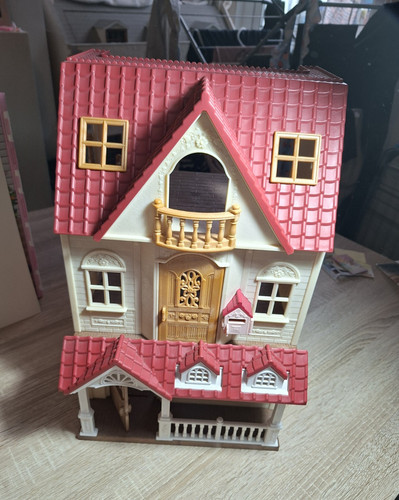 Plastic doll house playset - house,
