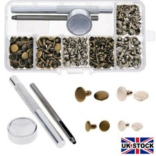 120PCS Rivets Double Cap Metal