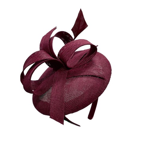Sinamay fabric pillbox hat - pillbox,