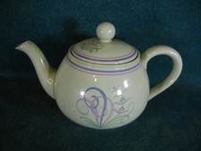 Copeland Spode Moondrop Pattern Flemish Green Body Small Teapot