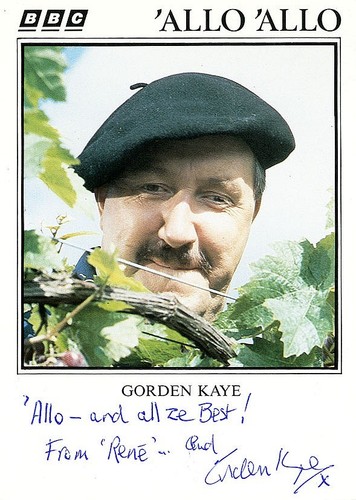 Gordon kaye signed photograph - kaye,
