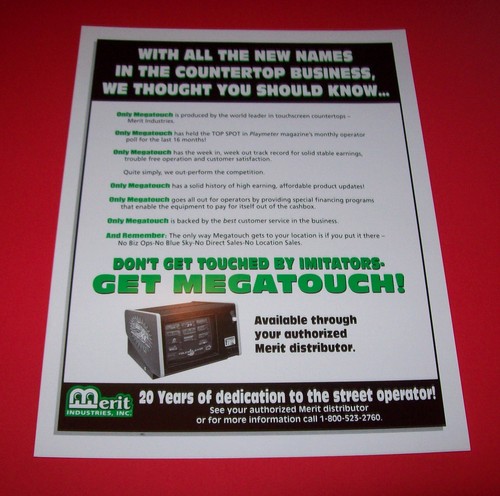 Megatouch merit original nos - merit,