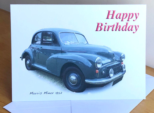 Morris minor 1952 - -, 5x7in