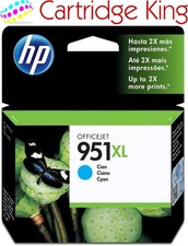Genuine HP 951XL Cyan ink for