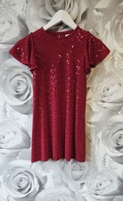 Girls Next Red Sparkly Dress