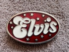 Elvis Presley Pewter Belt Buckle Enamel Dragon Tanside 1992 Immaculate Free Post