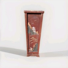 Hand Painted Wood Chinoiserie Umbrella Stand