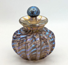 Charles V Ramsay Glass Iridescent Perfume Bottle Peter Layton Interest LGW 1985