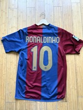BARCELONA 2006/2007 ORIGINAL HOME FOOTBALL SHIRT SOCCER JERSEY #10 RONALDINHO
