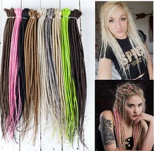 DreadLab - Double Ended Synthetic Dreadlocks (Pack of 10) Backcombed Extensions