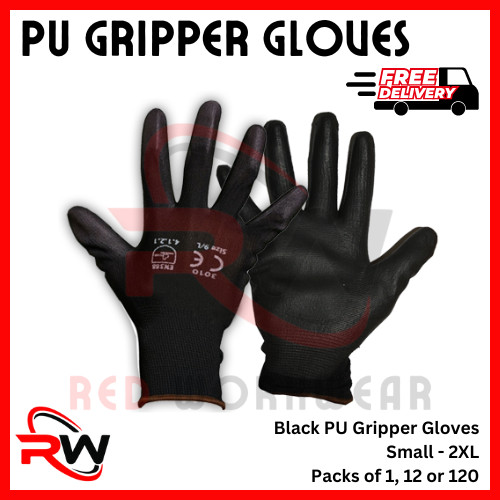 Black work gripper - black,