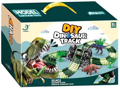 Dinosaur race track car toy - car,
