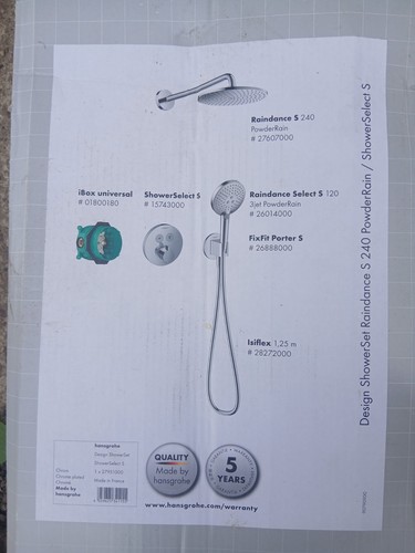 Hansgrohe design shower select - hansgrohe,