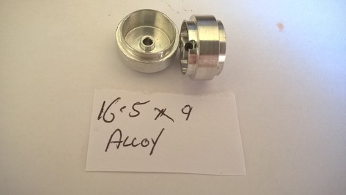 Scalextric alloy wheels x - alloy, 16.5