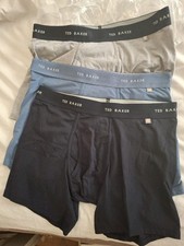 Ted Baker Boxer Shorts Mens 3 Pack Cotton Trunks Stretch Comfort Underwear