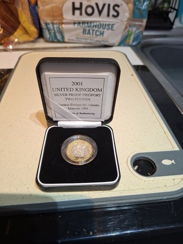 2001 silver proof piedfort - £2,