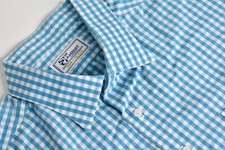 Skip Gambert Teal Gingham