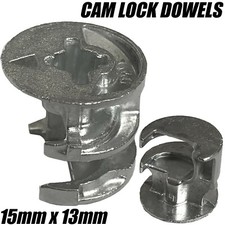 15mm x 13mm CAM DOWEL TURN LOCK LOCKING NUT DESK WARDROBE FLATPACK IKEA  ARGOS