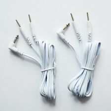 TENS ELECTRODE LEADS MALE PLUG 3.5mm WITH 2.0mm PIN TENS PAD CONNECTION one pair