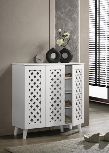 Shoe cabinet white door tall - cabinet,