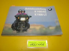 BMW K1100 RS LT Owners Manual
