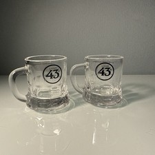 Set of 2 x Licor 43 Cuarenta y Tres Liqueur Mini Beer Glass Shot Glasses  New