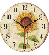 Summer Sunflower Wall Clock