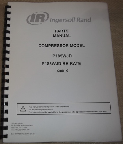 Ingersoll rand p185wjd - rand,