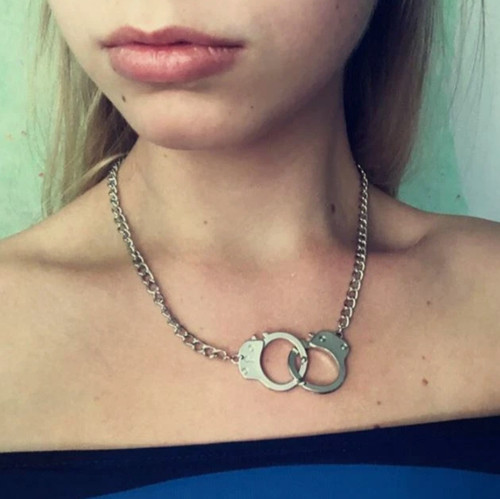 New handcuff necklace freedom - new,