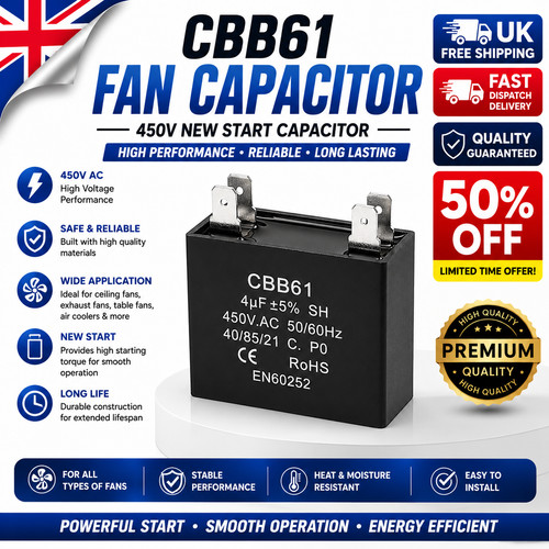 Cbb61 capacitor 450v fan - 450v,
