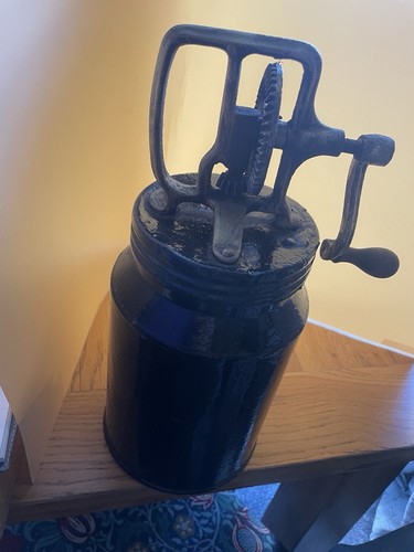 Vintage hand cranked metal - hand,