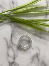 Agate Clear Chunky Ring Size