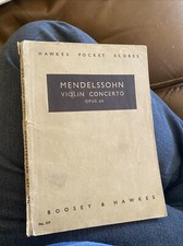 Mendelssohn Violin Concerto Miniature Score