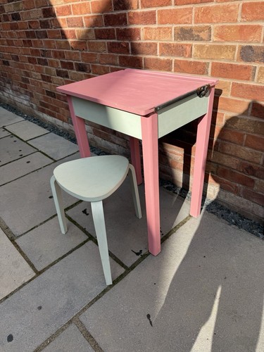 Cycled school desk - desk, and