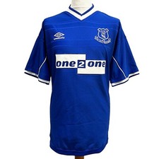 EVERTON 1999/00 Umbro Football Shirt Home (XL) Vintage Soccer 90s 1990s Jersey