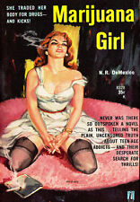 Vintage Marijuana Girl Poster