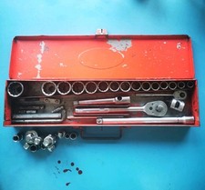 Britool Socket Set E74 1/2" 1/4" Imperial Vintage E98 E97 A27