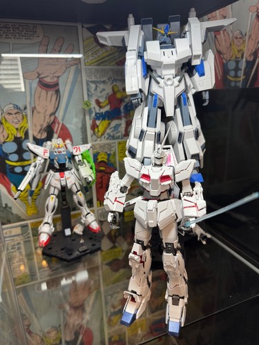 Gundam models - x3, (built)