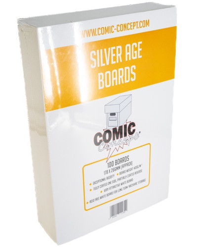 100 silver age comic backing - age,