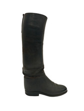 Vintage Black Leather Equestrian Riding Boots Horse Riding Size Unknown 