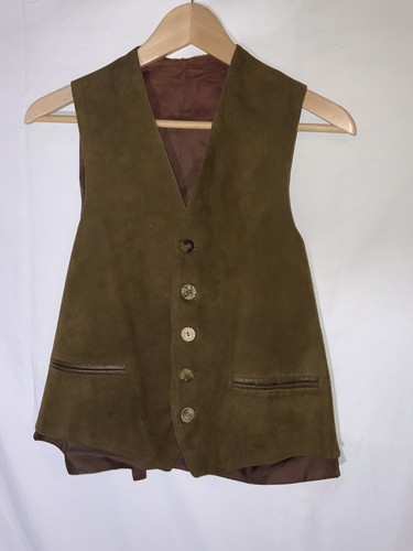 Vintage brown suede leather - vintage,