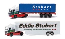 Corgi Toys Eddie Stobart Skeletal Trailer + Box Lorry Gift Set TY86650 TY86659
