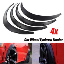 4x Universal Car Protector Wide Body Wheel Arch Eyebrow Fender Extensions Flare