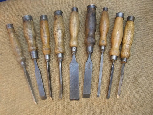 Vintage firmer chisels - vintage,