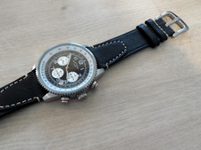 Black  Leather Pilot Watch