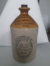 Stoneware Mackintosh Bros Jug/Bottle with original Stopper